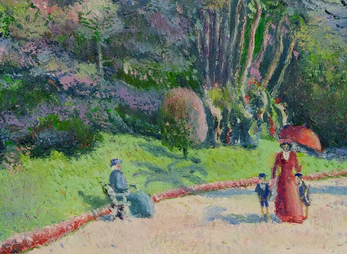 H. Claude Pissarro - L&#39;Heure de la Promenade (Monte-Carlo) | MasterArt